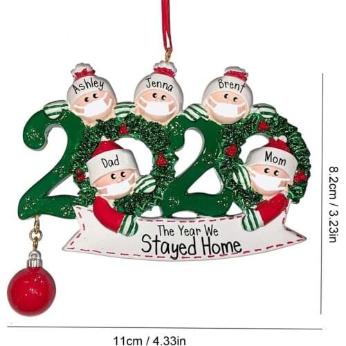 Personalized Family Ornament For Christmas Tree Ornaments Decoration Kids Toys