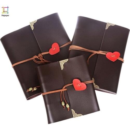 PU Leather 30 Black Paper Sheets Love Heart Theme Wedding DIY Album Handmade Vintage Photo foto Scrapbooking Album 8 10 12 Inch