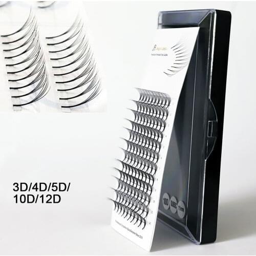 Premade Fans Eyelash Extension Supplies Faux Mink Fake Eyelashes Extensions Russian Volume Lashes Black Matte Wimpers