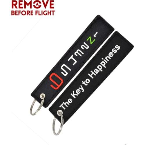 2pcs/set Fashion Keychain 6 5 4 3 2 N 1 for Motorcycles Cars Key Holder Tag Cool Embroidery Happiness Key Fobs OEM Key Ring