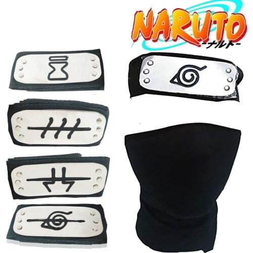 NARUTO Headband Uzumaki Naruto Uchiha Itachi Deidara Hair Band Party Cosplay Makeup Decoration Men Women Unisex Birthday Gift