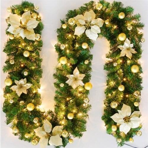 Christmas Decoration Cane 2.7 Meters Pvc Encrypted Christmas Cane Garland Hotel Shopping Mall Decorate Christmas Decorations