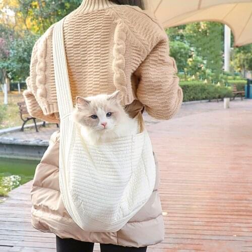 Pet Dog Cat Backpack Puppy Kitten Carrier Outdoor Cat Travel Bag Handbag Canvas Sling Pet Bag Shoulder Messenger Bag Pet supply