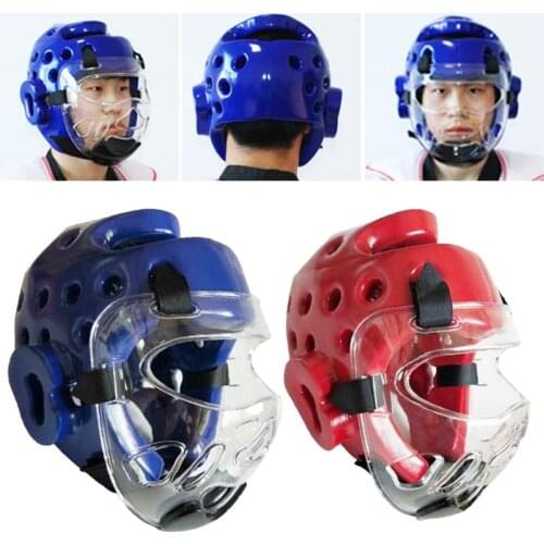 Taekwondo Helmet Adult Children Martial Arts Fight Face Mask Head Protect Gear Skating Equipment for Boxing Karate Training