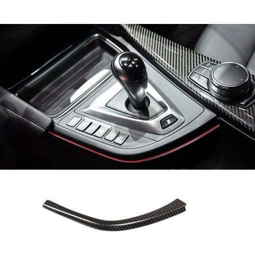 Carbon Fiber Car styling Gear Shift L Shape Strips Trim For BMW F80 F82 F83 M3 M4 2014-2018 LHD Accessories