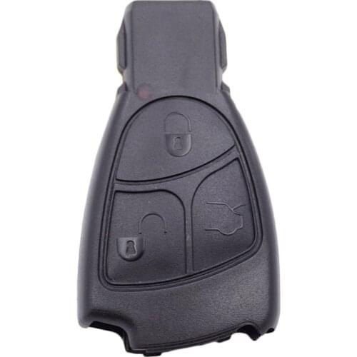 XinYueXin Rreplacement Remote Key Fob Case Cover for Mercedes Benz B C E ML S CLK CL 3 Button 2B 4B Soft Button Car Accessories