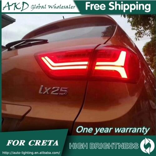 For Car Hyundai IX25 Tail Lamp 2015-2019 Led Fog Lights DRL Day Running Light Tuning Car Accessories Creta Tail Lights