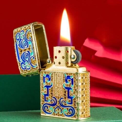 Zorro Wheel Windproof Kerosene Personality Retro Fashion Creative Mens Convenient Smoking Accessories Gadget