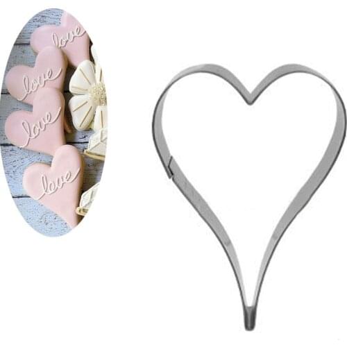 1pcs patisserie reposteria Heart Molds Metal Cookie Cutter Fondant Cake Decor Tools Biscuit Mould Paste Gum Pastry Shop Bakeware