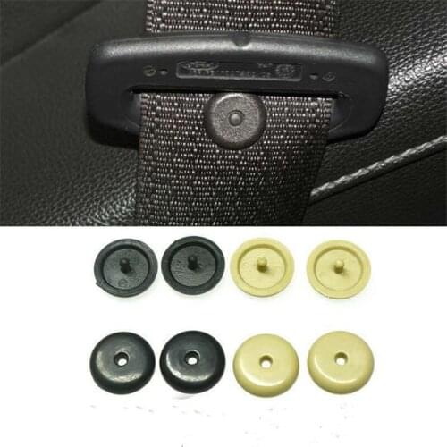 10Pairs 16mm Car Seat Belt Stopper Button Universal Limit Safety Buckles Retainer Black Car Parts Fastener Auto Accessories