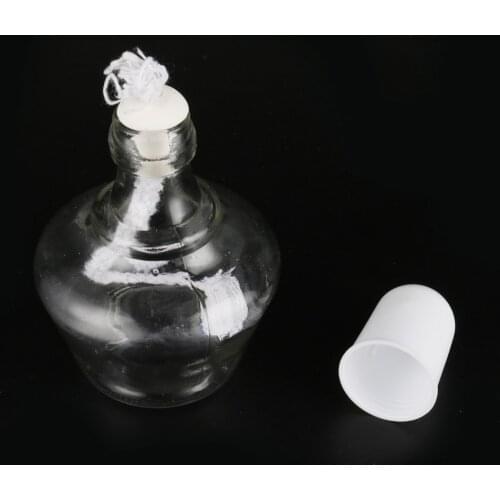 150mL Glass Alcohol Burner Lamp with Plastic Cap Laboratory Chemistry Biological Heating Equipment Teaching Equipment