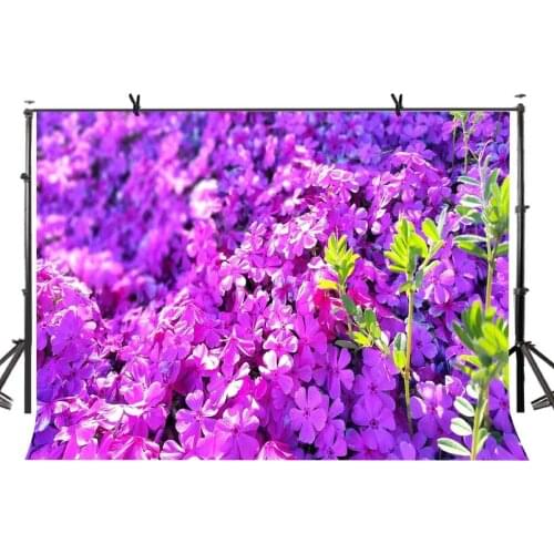 150x220cm Purple Flowers Backdrop Beautiful Luxuriant Purple Flowers Photography Background for Camera Photo Props