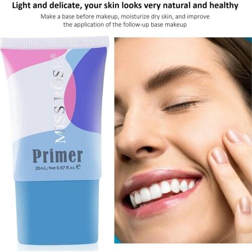​20ml Makeup Base Face Primer Gel Invisible Pore Light Oil-Free Makeup Finish No Creases Not Cakey Foundation Primer Cosmetic