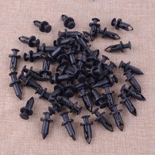 50 Fender 8mm 5/16" Rivet Retainer Fastener Mud Flaps Bumper Push Pin Clips ATV UTV Fit For Can Am Replacement 293150089