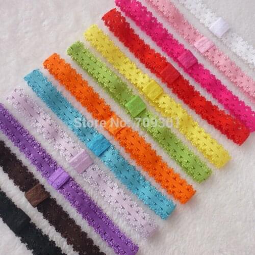 Interchangeable Lace Headbands newborn lace headbands elastic headbands for chirldren hair accessories 12 Colors 72pcs