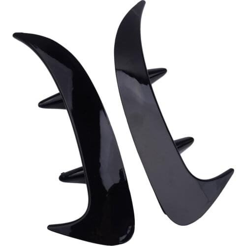 ABS 2Pcs/Set Peel-N-Stick Rear Bumper Fins Canards Splitter fit for Mercedes-Benz A Class W177 A200 2019