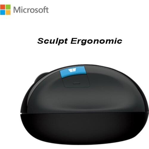 Microsoft Sculpt Ergonomic Blueshin Technology Wireless Mouse Bluetooth 4.0 1000DPI Interface 2.4Ghz Nano Receiver for Laptop