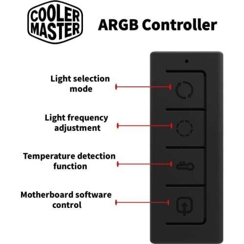 Cooler Master ARGB fan microcontroller multi-mode LED control SATA interface support ASUS MSI Gigabyte motherboard