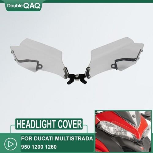 For DUCATI MULTISTRADA 950 1200 1260 HEADLIGHT PROTECTION 2015 2016 2017-2020 Motorcycle Headlight Protector Guard Grille Cover