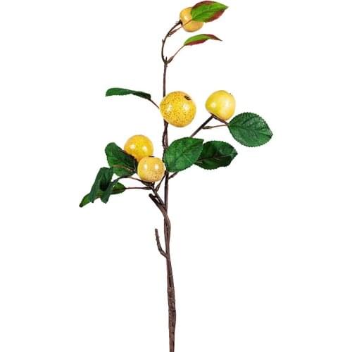 Fruit Branch Artificial Apple Fake Potted Plants Flowers For Home Durable Party And Garden Decoration Plastic DIY PP Bouquet