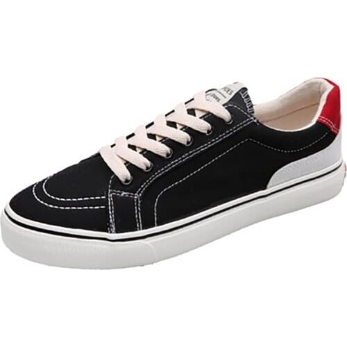 Men Canvas Shoes Fashion Sneakers Casual Boots Vulcanized Shoe Flat Skateboarding Boot Non-slip Comfortable Designers 39-44