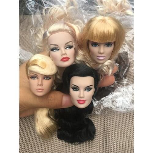 Collection Rare Doll Head FR Doll Heads Fashion Royalty Makeup Head Quality Doll Head Girl Dressing DIY Toy Parts