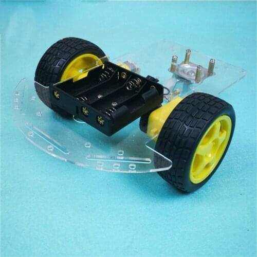 Intelligent Car Chassis Kit Two-Wheeled 2-Wheel Motor Drive Tracking And Obstacle Avoidance Speed Measurement Robot Bottom Plate