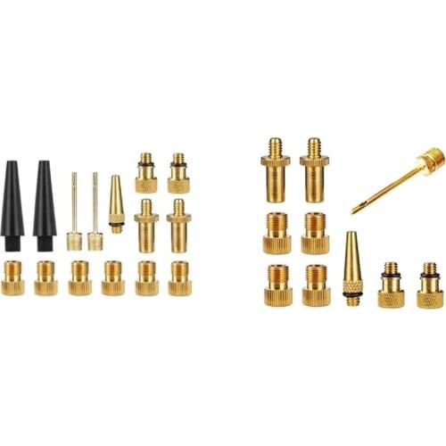 Inflator Pump Nozzle Kit Presta Schrader Valve Tube Bicycle Valve Adaptors for Road & MTB & Fixie Bike Tire Pump