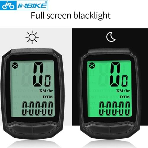 Bike Computer Wireless LCD Screen Backlight Bicycle Computer Wired Speedometer Odometer Cycling Stopwatch For MTB Road Bike