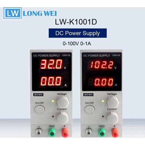 LW-K1001D 100V1A LED Digital Display Adjustable Switching Regulator DC Power Supply For Laboratory Repair Rework 110V-220V
