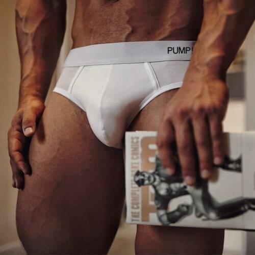 BITCED Mens Briefs Solid Color Simple Double Thong Personality Hip Hip Fashion Bikini Comfortable Sexy Low-rise Underwear