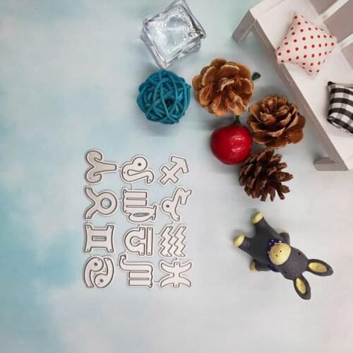 12 star character metal cutting knife die scrapbook for card making DIY embossed cutting lace decorative patterns