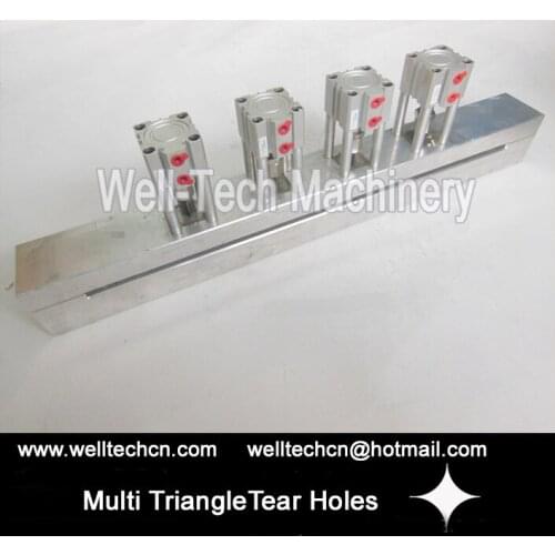 Multi TriangleTear Holes Pneumatic Punching Machine Packaging Bags Multi Triangle Holes Pneumatic Puncher