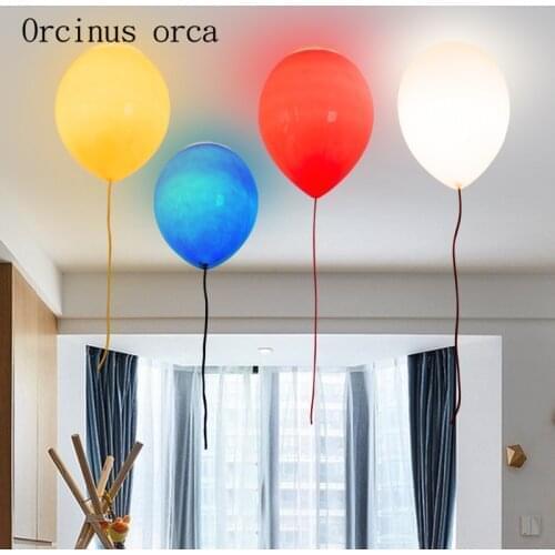Simple childrens room lamp, balloon ceiling lamp, bedroom, boy and girl, study, creative paradise, personality lighting
