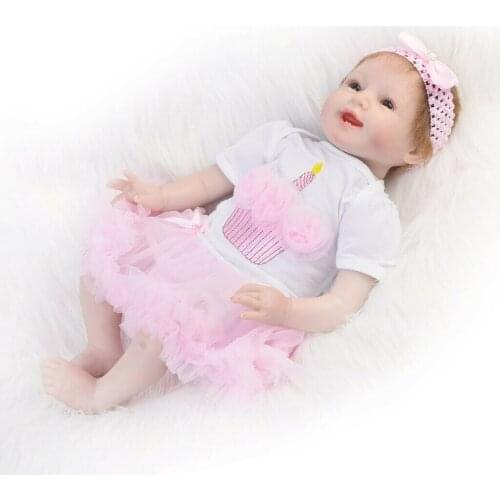 Cake Patterns Romper Tiered Skirt Clothes For 22-23'' Reborn Baby Girl Doll Baby Girl Clothes Baby Doll Clothes