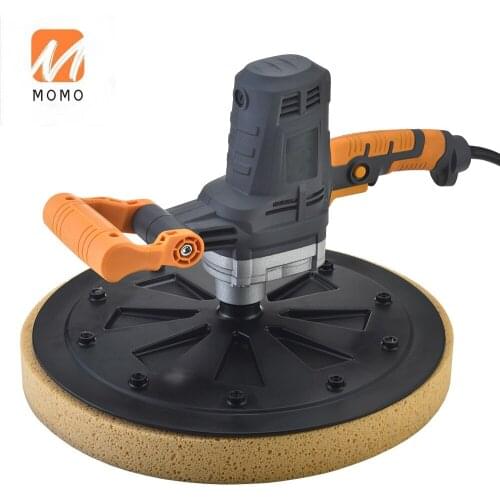 Hand polishing wet concrete wall plaster smoothing machine