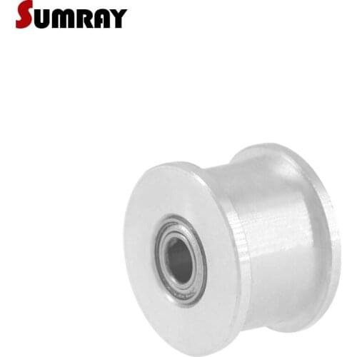 SUMRAY XL 20T Idler Pulley Without teeth Bore 5/6/7/8/10/12/15mm Synchronous Pulley Wheel Width 11mm Idler Timing Pulley