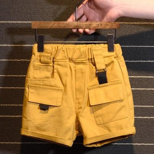 Kids Clothes 3 To 8 Year Old Summer Boys Shorts Children Wear Fashion Big Pocket Cargo Pants Casual Knee Length Shorts