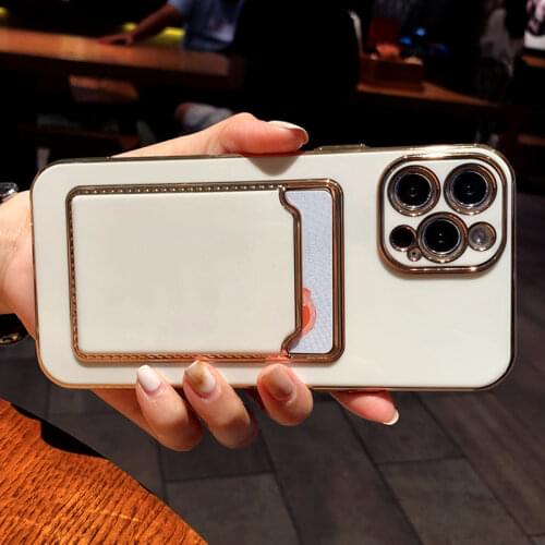 Luxury Silicone Wallet Case For iPhone 11 12 Pro XS Max XR X S 8 7 Plus 8Plus iPhone8 SE 2020 Phone Card Slot Holder Soft Covers
