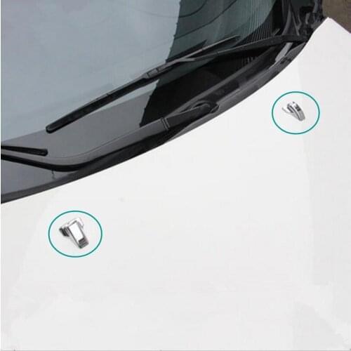 Sprinkler head wipers decoration sticker Spray nozzle ABS Chrome trim case For Mitsubishi ASX 2013-2017,auto accessories