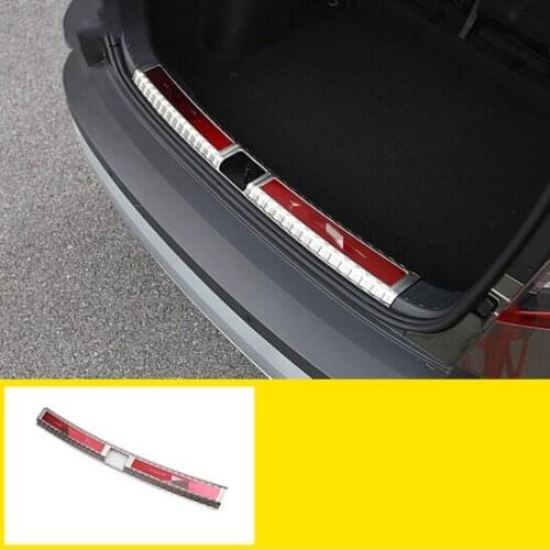 Car styling stainless steel rear bumper protector trunk rear tail box bumper for Skoda Karoq 2017 2018 2019