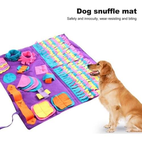 Pet Dog Snuffle Training Mat Nosework Foraging Sniffing Train Puppy Dog Supplies Accessories Agility Equipment Trainer Washable