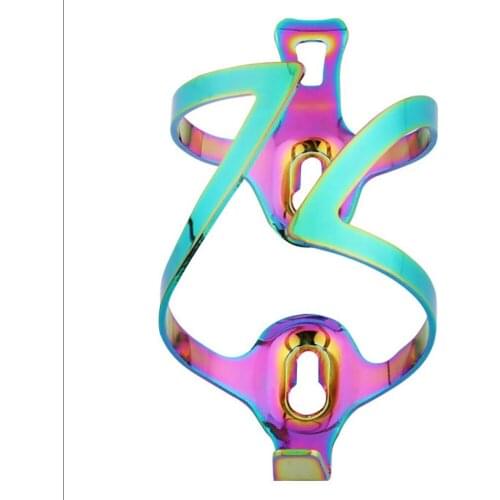Bicycle Bottle Holder Professional Aluminum Alloy Bicycle Bottle Gradually Colorful Colorful Kettle Horn Kettle Holder for sale