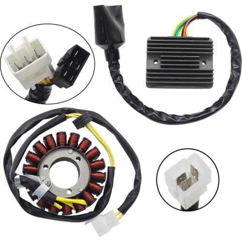 Motorcycle Voltage Regulator Rectifier+Magneto Stator Coil For Honda NSS250 Forza NSS250S Reflex MF0 31120-KSZ-771 31600-KSZ-770