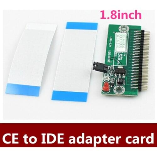 High Quality 5pcs/lot Free shipping 1.8 Inch hard disk CE to IDE adapter ,ZIF to IDE ,CE to 44 pin IDE adapter card