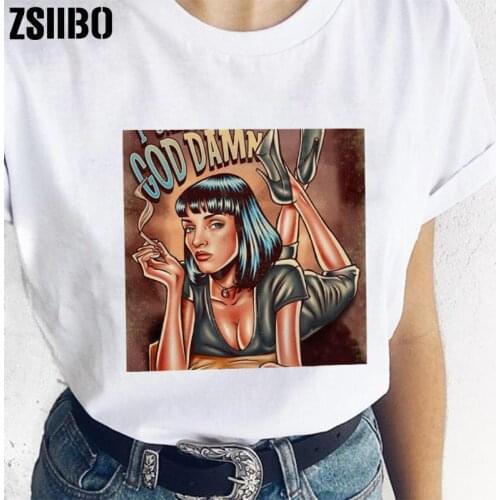 Women T Shirt clothes Punk vegan jersey shirt tee Female clothing T-Shirt Harajuku funny vintage top Tshirt Sleeve chemise Shirt