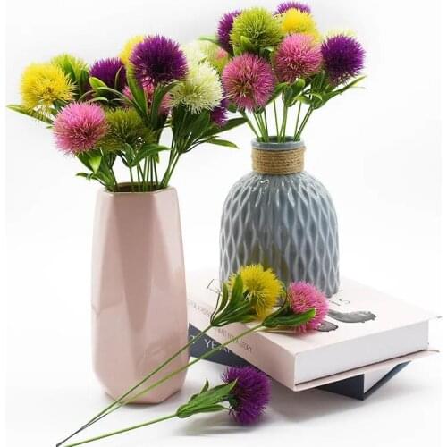 1/5/10PCS Dandelion Bouquet Artificial Plant Garden Wedding Decoration Christmas Home Decor Table Flower Arrangement Ball Flower