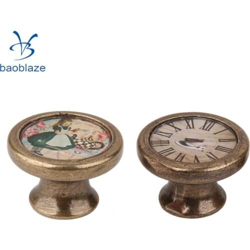 2Pcs Vintage Cabinet Door Drawer Wardrobe Bin Handle Pull Knob Hardware