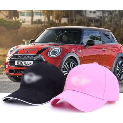 2019 wholesale brand New black pink Fashion Cotton Car logo for mini logo performance Baseball Cap hat for Men and woman