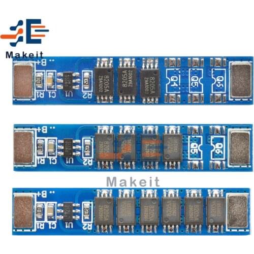 3.7V 1S 5A 10A 15A 3MOS 4MOS 6MOS 18650 Lithium Battery Charge Protection Board Module BMS PCB for 18650 Battery Pack Charging